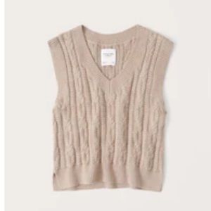 Abercrombie v-neck sweater vest NWT